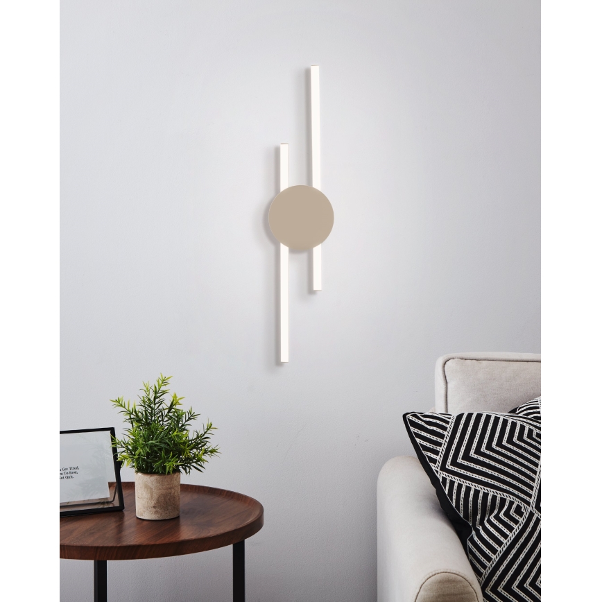 Eglo - LED-wandlamp LED/20W/230V + LED/0,91W beige