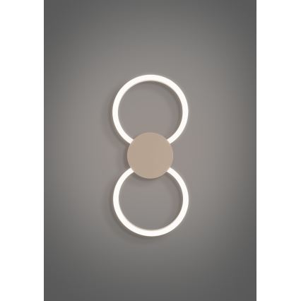 Eglo - LED Wandlamp LED/20W/230V + LED/0,91W beige