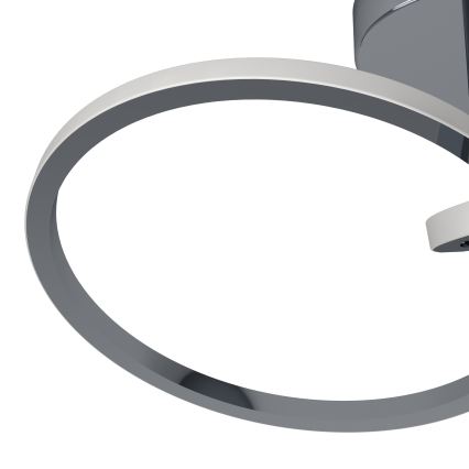 Eglo - LED-plafondlamp LED/12W/230V 2700/4000/6500K glanzend chroom