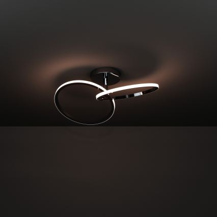 Eglo - LED-plafondlamp LED/12W/230V 2700/4000/6500K glanzend chroom