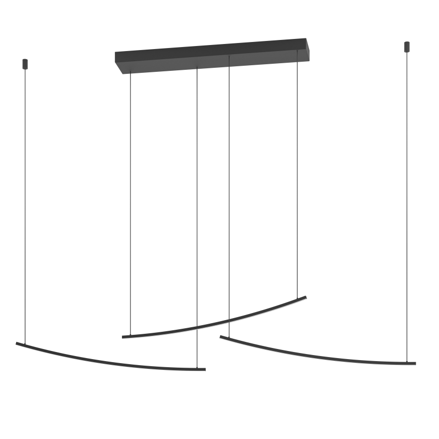 Eglo - Dimbare LED-hanglamp met kabel LED/22W/230V 2700/4000/6500K zwart
