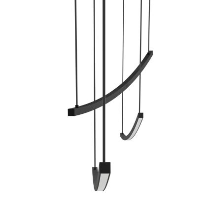 Eglo - Dimbare LED-hanglamp met kabel LED/22W/230V 2700/4000/6500K zwart