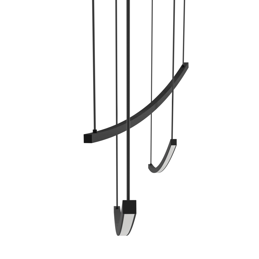 Eglo - Dimbare LED-hanglamp met kabel LED/22W/230V 2700/4000/6500K zwart