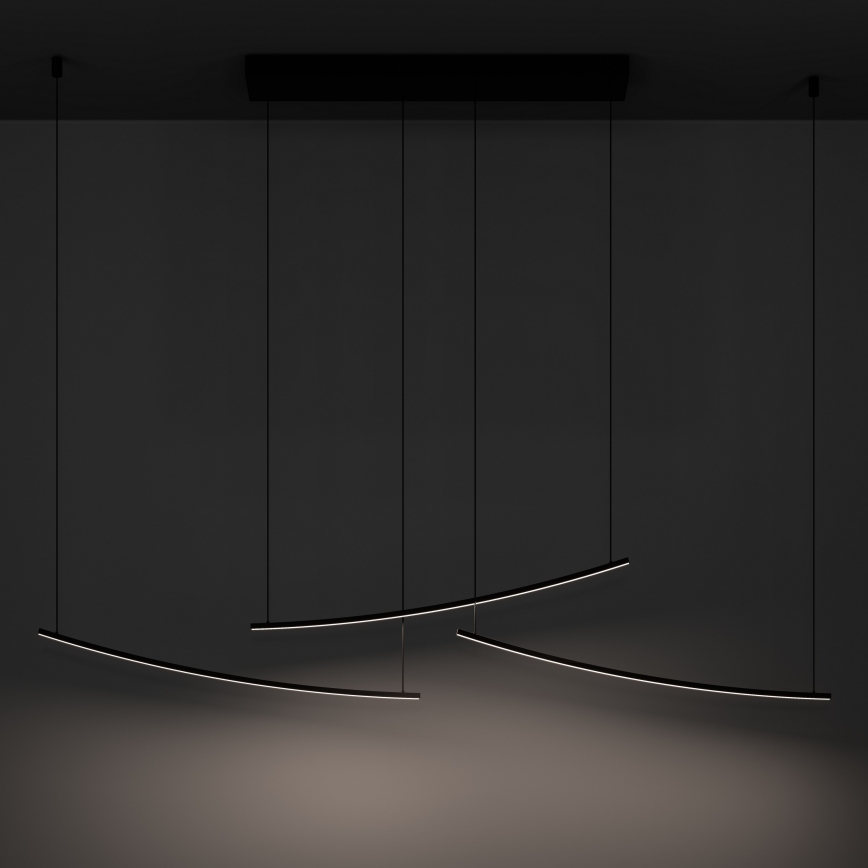 Eglo - Dimbare LED-hanglamp met kabel LED/22W/230V 2700/4000/6500K zwart