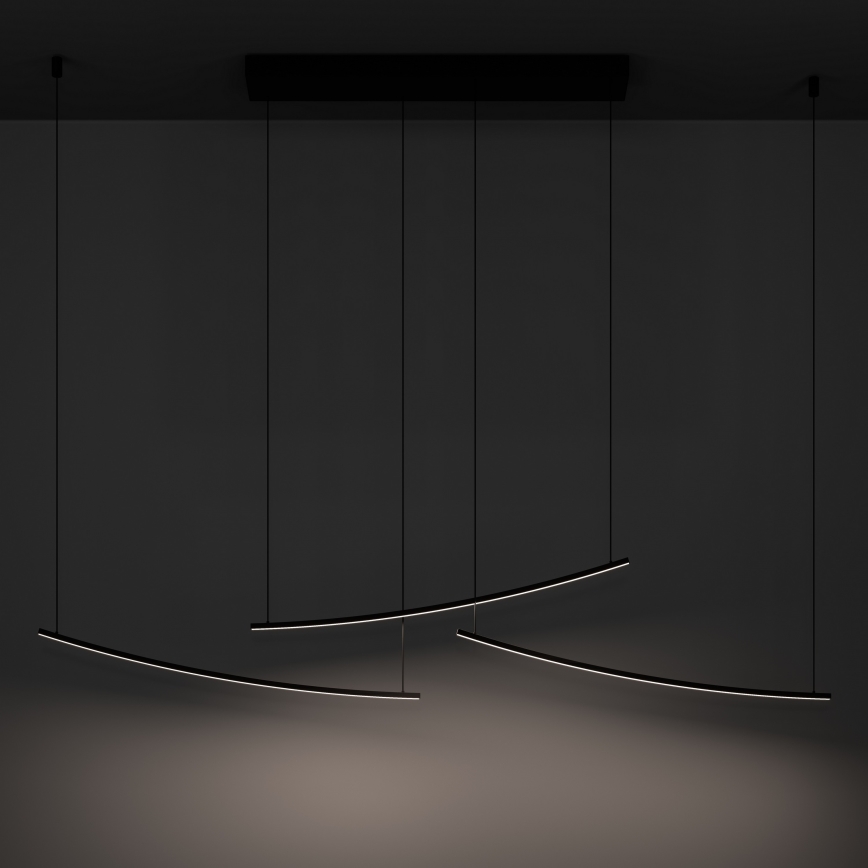 Eglo - LED dimbare pendellamp aan kabel LED/22W/230V 2700/4000/6500K zwart