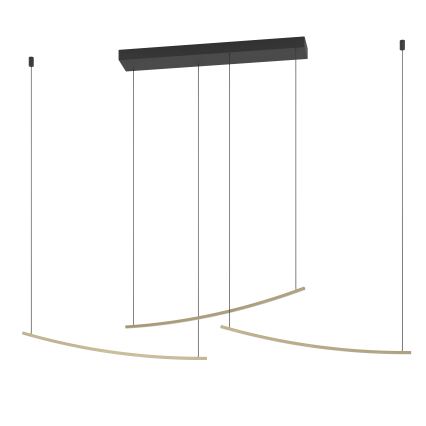 Eglo - LED-dimbare hanglamp aan kabel LED/22W/230V 2700/4000/6500K goudkleurig