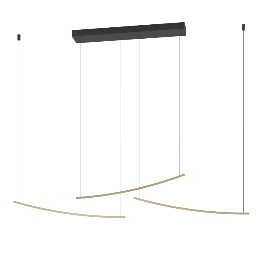 Eglo - LED-dimbare hanglamp aan kabel LED/22W/230V 2700/4000/6500K goudkleurig