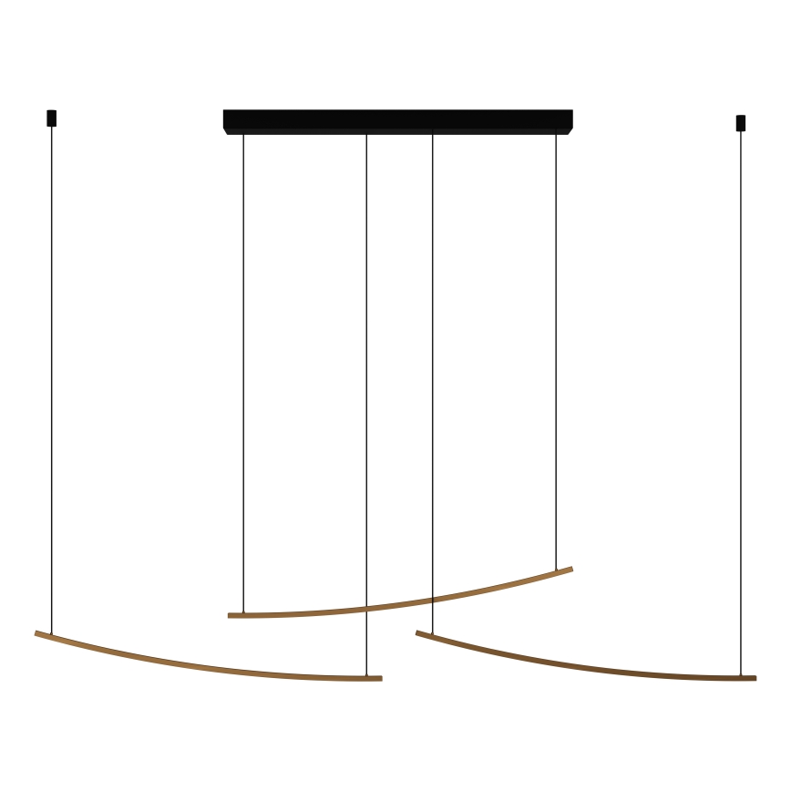 Eglo - LED-dimbare hanglamp aan kabel LED/22W/230V 2700/4000/6500K goudkleurig