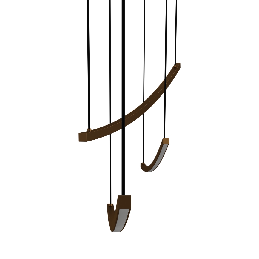 Eglo - LED-dimbare hanglamp aan kabel LED/22W/230V 2700/4000/6500K goudkleurig