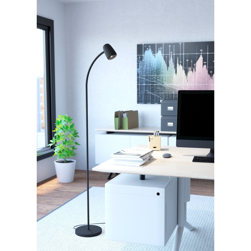 Eglo - Vloerlamp 1xE14/18W/230V zwart