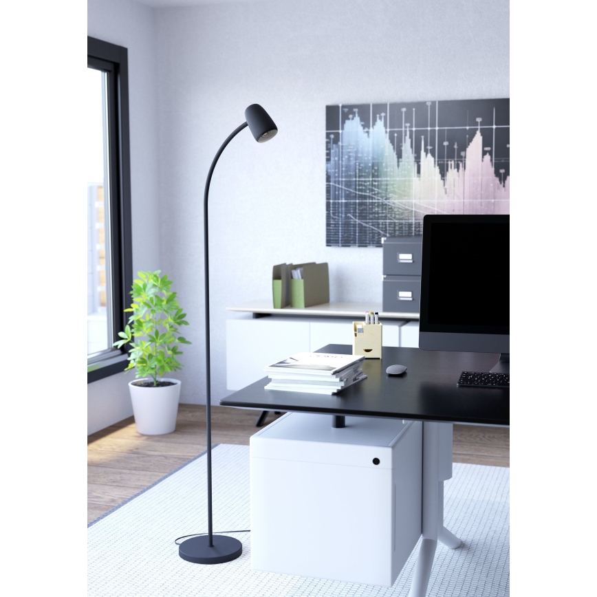 Eglo - Vloerlamp 1xE14/18W/230V zwart