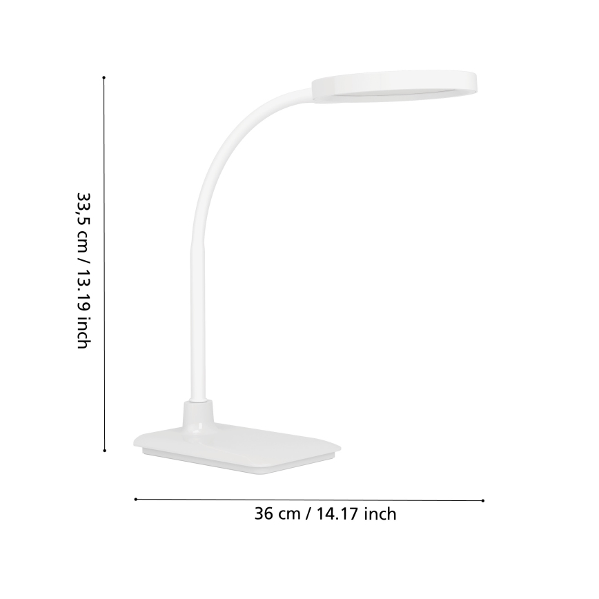 Eglo - LED dimbare flexibele tafellamp LED/5,5W/230V 2700/4000/6500K wit