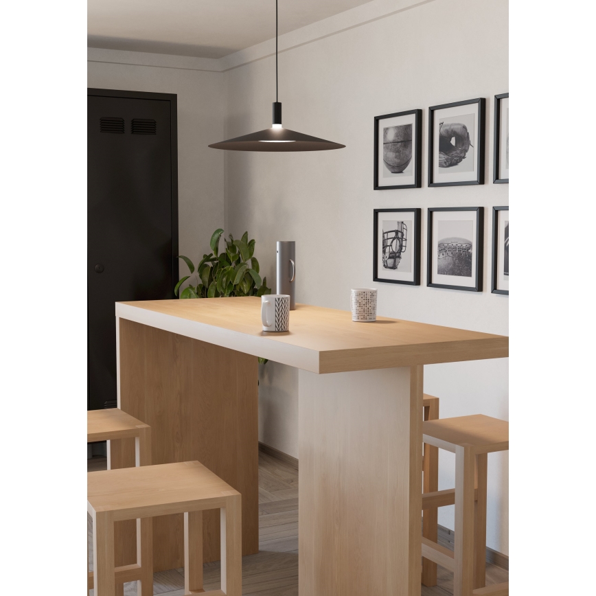 Eglo - dimbare RGBW LED-hanglamp aan kabel LED/15,5W/230V 2700-6500K zwart