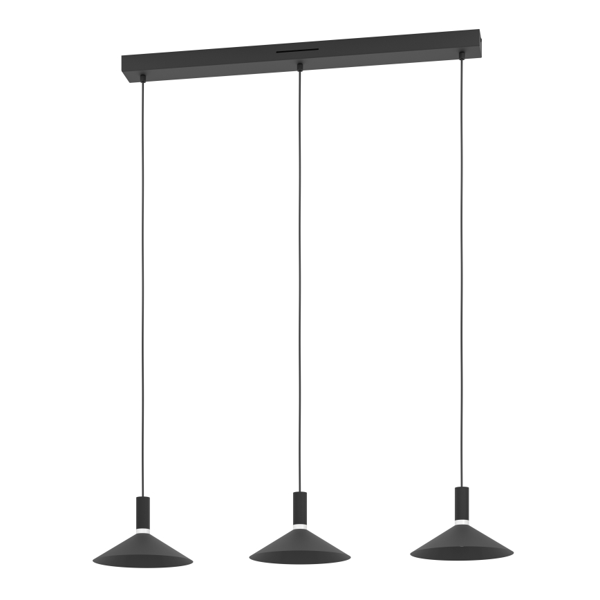Eglo - LED RGBW dimbare hanglamp aan kabel 3xLED/7,5W/230V 2700-6500K zwart