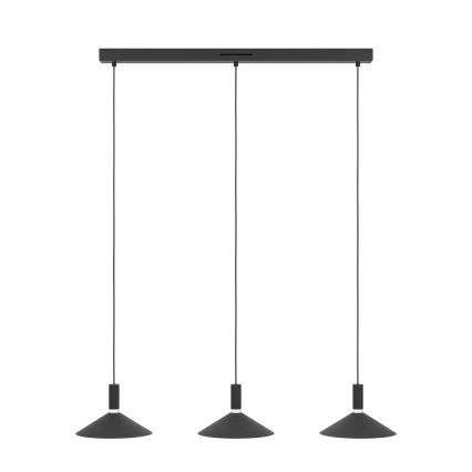Eglo - LED RGBW dimbare hanglamp aan kabel 3xLED/7,5W/230V 2700-6500K zwart