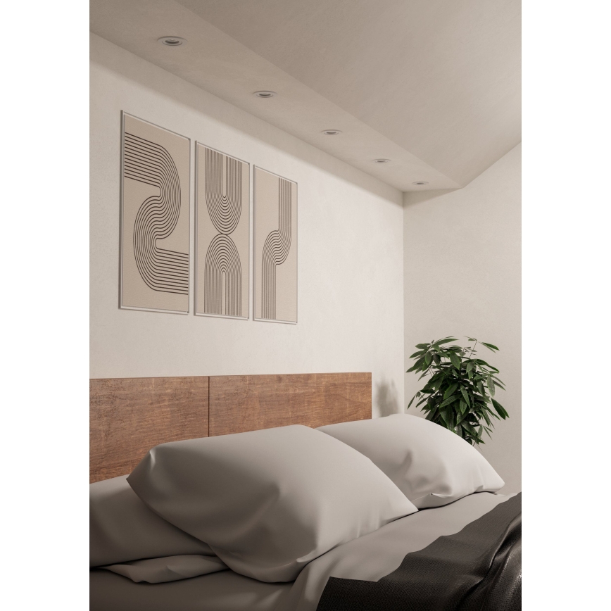 Eglo - Set van 3 LED-inbouwspots 1xGU10/4,5W/230V wit