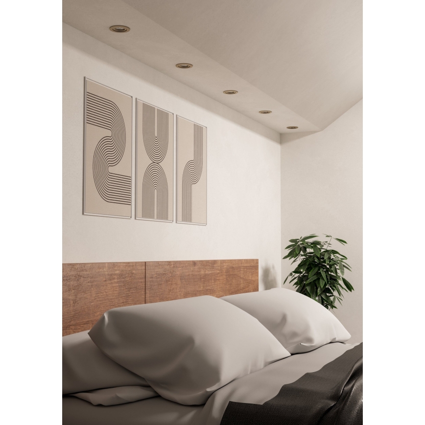 Eglo - LED inbouwspot 1xGU10/4,5W/230V mat chroom