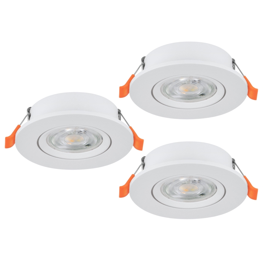 Eglo - Set van 3x LED-inbouwspots LED/4,8W/230V 2700/4000/6500K wit