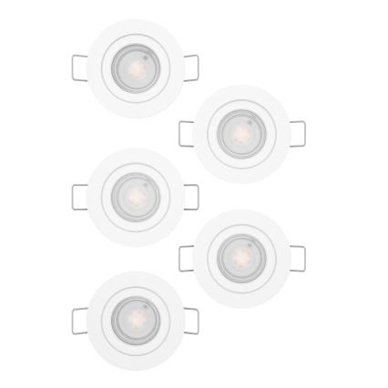 Eglo - SET 5x LED inbouwspots LED/4,8W/230V 2700/4000/6500K wit