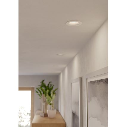 Eglo - Set van 3 LED inbouwspots voor badkamer LED/4,9W/230V 2700/4000/6500K Ø 8,8 cm IP65 wit
