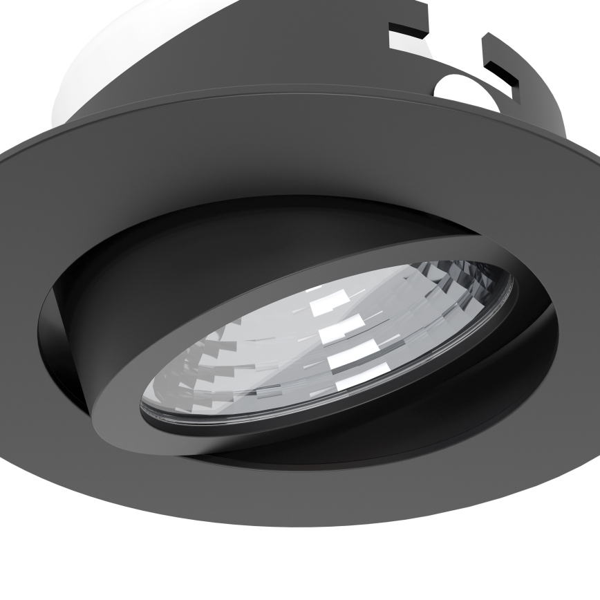 Eglo - Set van 3 dimbare LED-inbouwspots LED/6,4W/230V Ø 8,8 cm zwart