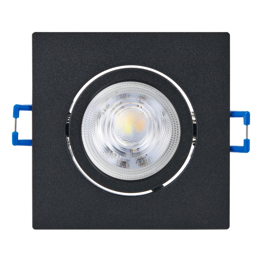 Eglo - SET van 3 dimbare inbouw-LED-spots LED/6,4W/230V 8,8x8,8 cm zwart