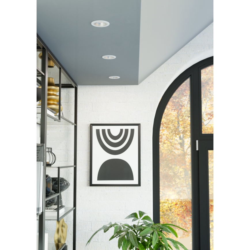 Eglo - LED dimbare badkamer inbouwspot LED/4,8W/230V 2700/4000/6500K IP44 wit/goud