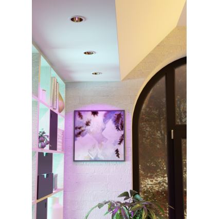 Eglo - RGBW LED dimbare badkamer-inbouwspot LED/4,8W/230V 2700-6500K IP44 wit/goud
