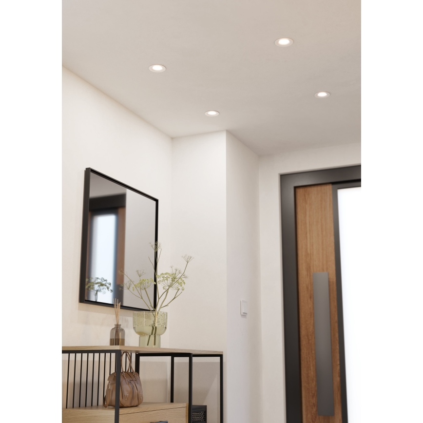 Eglo - Dimbare LED-inbouwspot LED/6,4W/230V Ø 8,8 cm wit