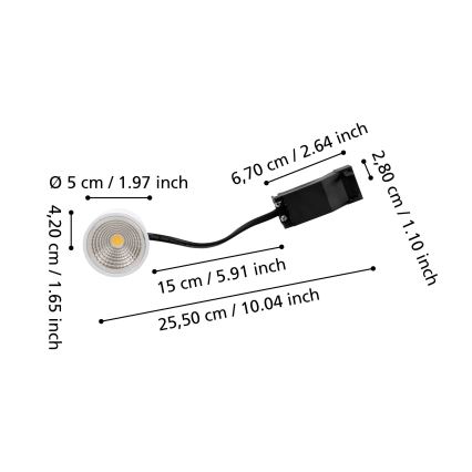 Eglo - Dimbare LED-module LED/6,4W/230V 4000K