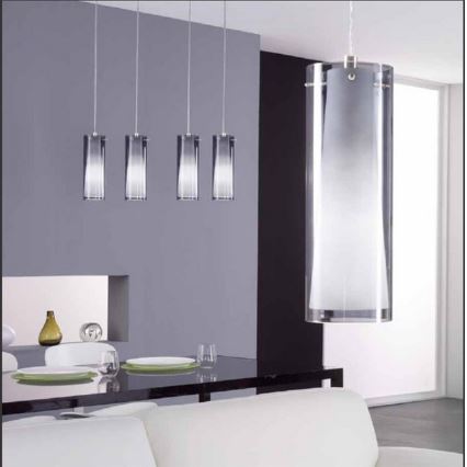 EGLO - Hanglamp 1 x E27/60W gerookt