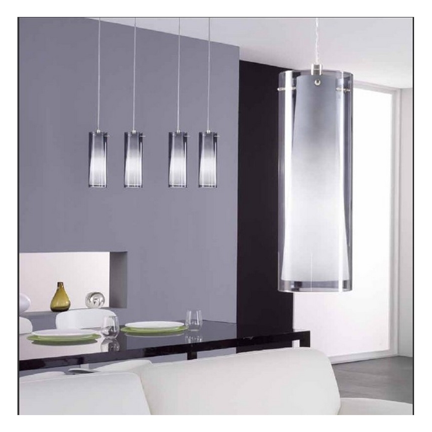 EGLO - Hanglamp 1 x E27/60W gerookt