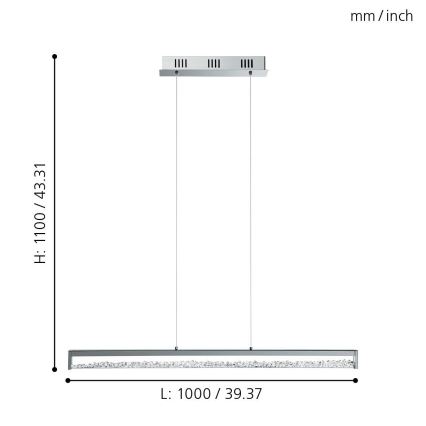 EGLO - LED Hanglamp aan koord 6xLED/6W/230V