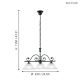 Eglo - Hanglamp aan ketting 3xE27/60W/230V
