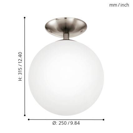 EGLO - Plafondlamp 1xE27/60W diameter 25 cm
