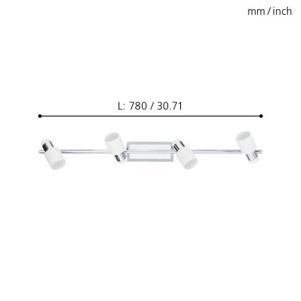 Eglo - LED Spotlamp 4xGU10-LED/5W/230V