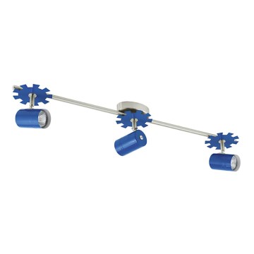 EGLO 92125 - Schijnwerper voor kinderen LEONIE 3xGU10/50W