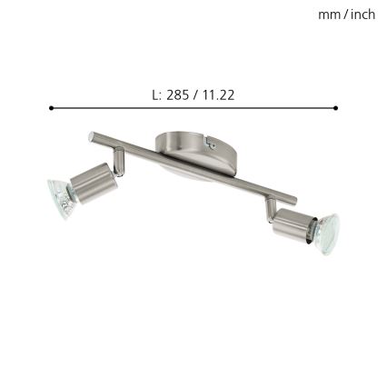 Eglo - LED spot 2xGU10/2,8W/230V