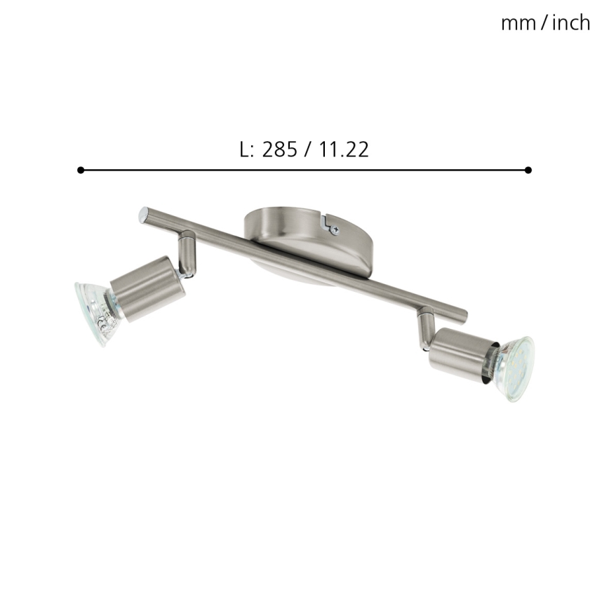 Eglo - LED spot 2xGU10/2,8W/230V