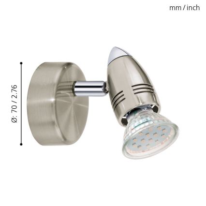 Eglo - LED Spotlamp 1xGU10/3W/230V