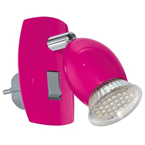 Eglo 92922 - LED Stopcontact lamp BRIVI 1 1xGU10-LED/3W/230V