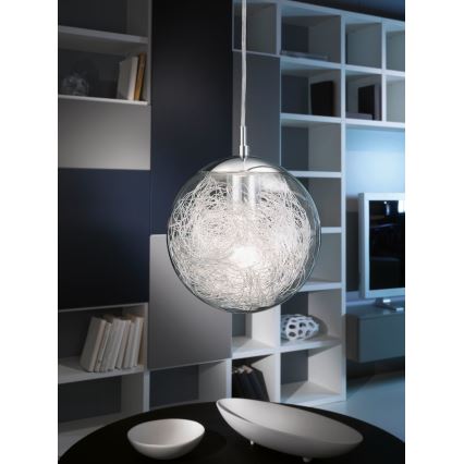 Eglo 93073 - Hanglamp LUBERIO 1xE27/60W/230V Ø 25 cm