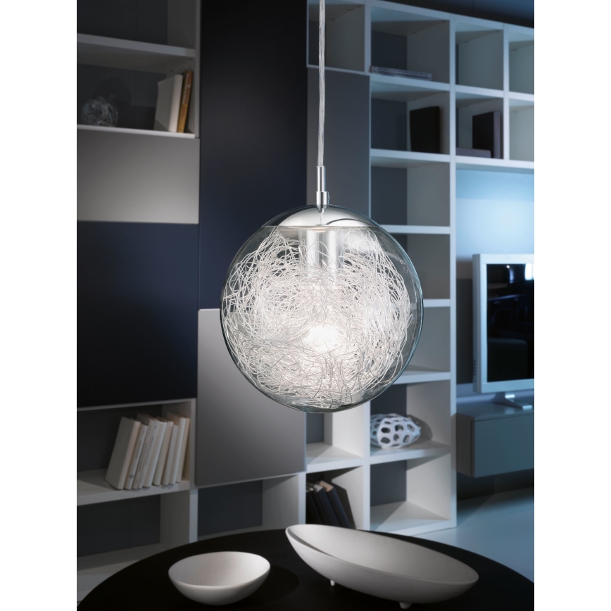 Eglo 93073 - Hanglamp LUBERIO 1xE27/60W/230V Ø 25 cm