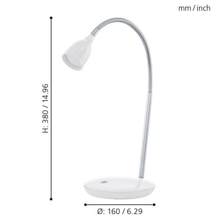 Eglo - LED Tafellamp 1xLED/3W/230V