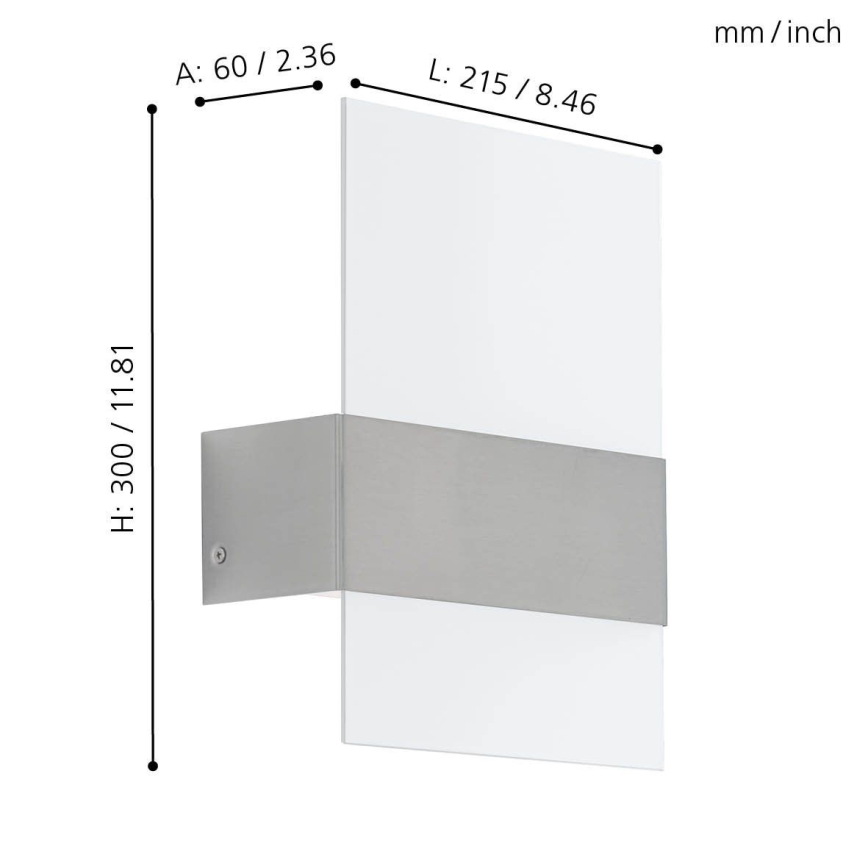 Eglo - LED Buitenlamp 2xLED/2,5W/230V IP44