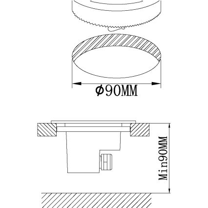 Eglo - LED opritlamp voor buiten LED/2,5W/230V IP67