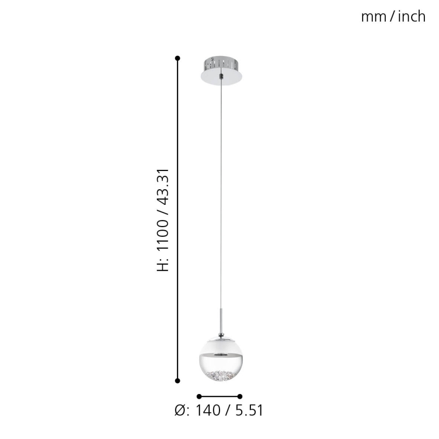 Eglo - LED Hanglamp 1xLED/5W/230V