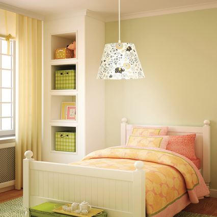 Eglo 93718 - Hanglamp kinderkamer MOLOVE 1xE27/60W/230V