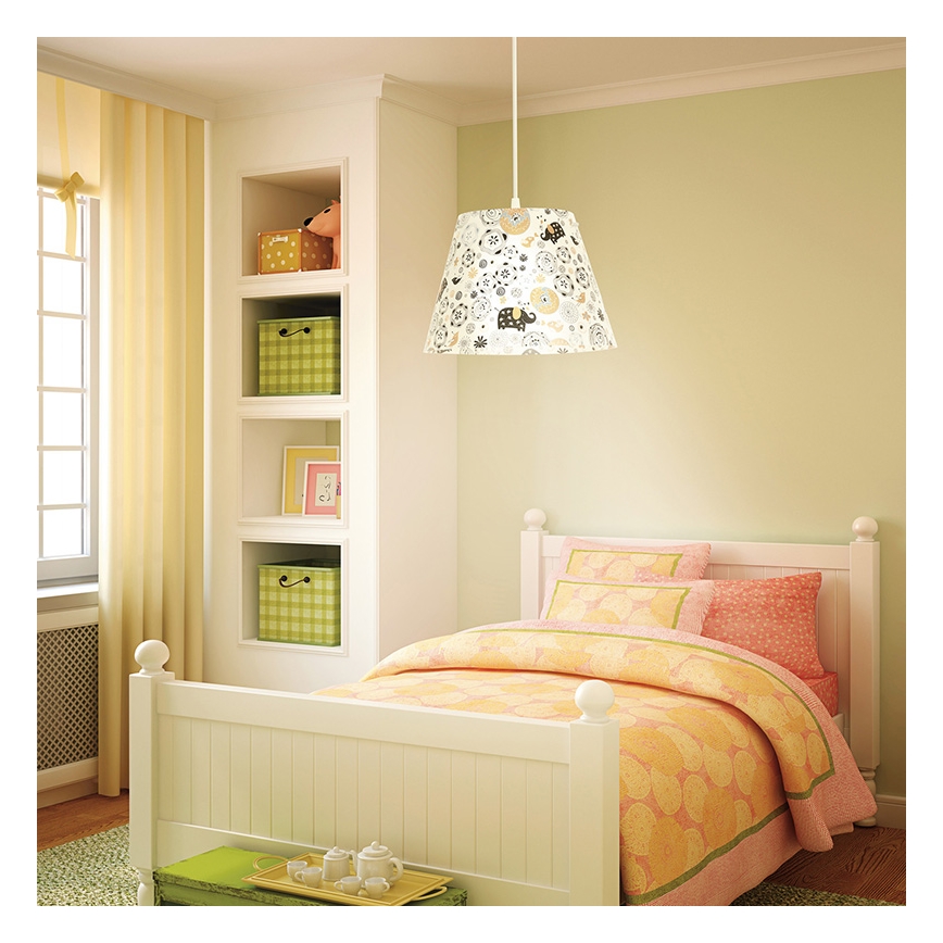 Eglo 93718 - Hanglamp kinderkamer MOLOVE 1xE27/60W/230V