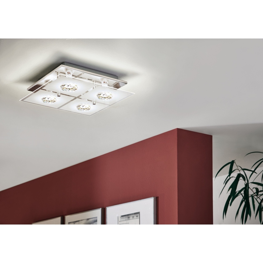 Eglo 93783 - LED Plafondverlichting RONCATO 4xGU10/3W/230V